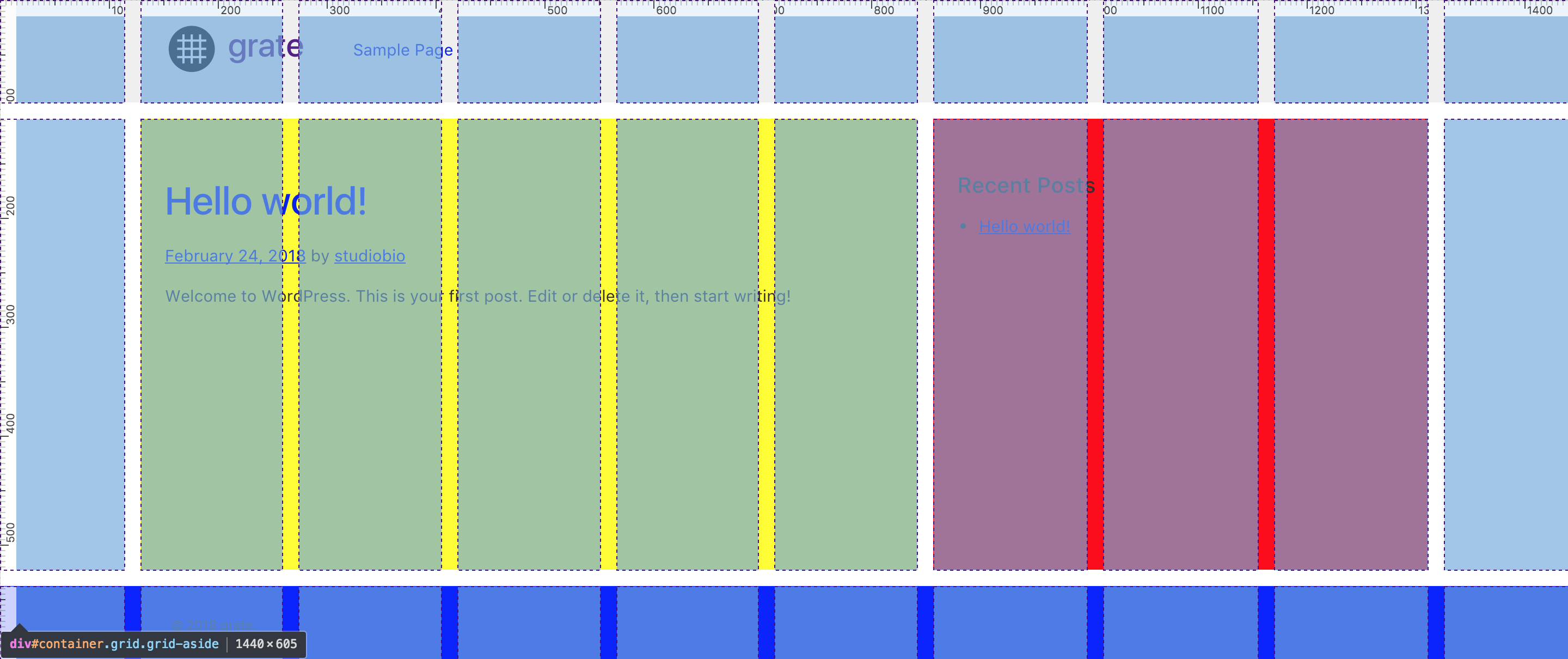 Grate Theme - CSS Grid